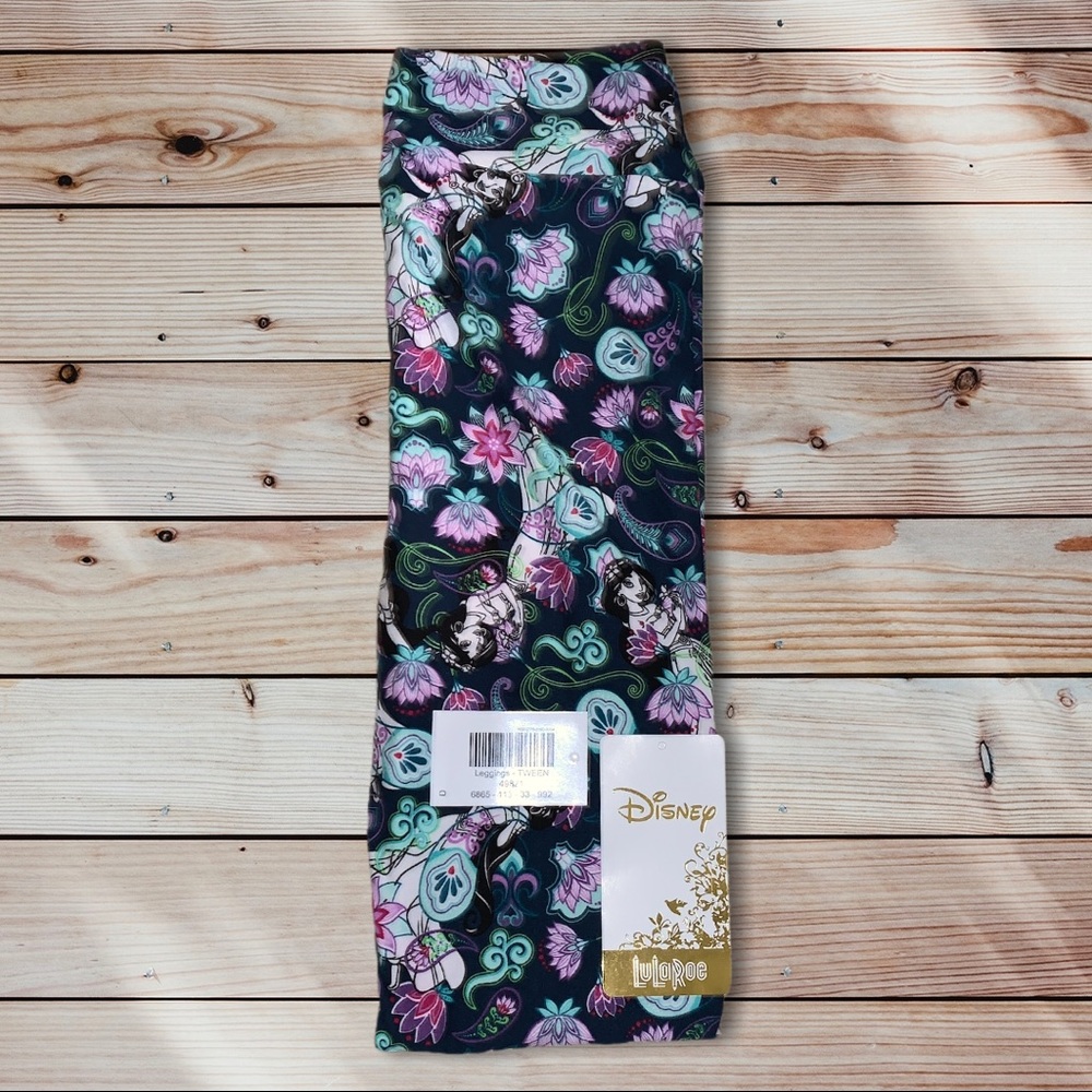 Lularoe Disney Jasmine Tween Leggings NWT - Picture 3 of 5